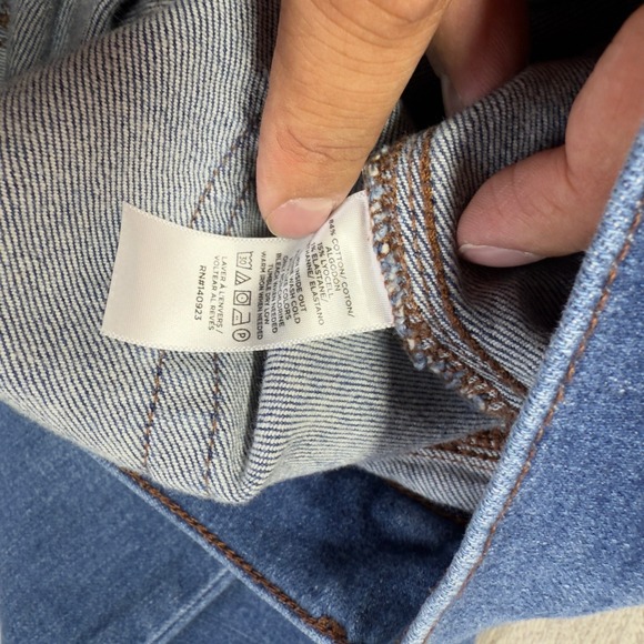 Loft Jeans Women 10/30 Petite Slim Flare Sailor Pocket Hi Rise Medium Wash Denim - Picture 7 of 14